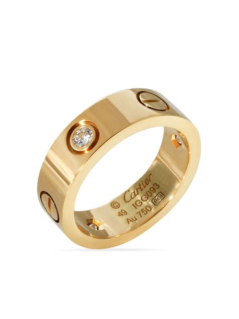 cartier love ring used|certified pre owned cartier ring.